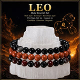 ♌ Leo - 23 de julio - 21 de agosto - Juego de pulseras de cristal de astrología del zodíaco