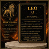 ♌ Leo - 23 de julio - 21 de agosto - Juego de pulseras de cristal de astrología del zodíaco