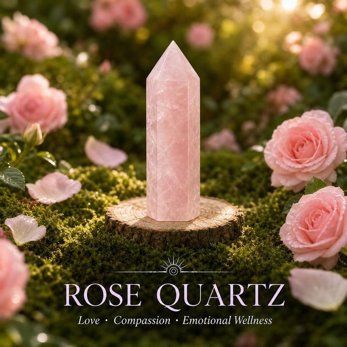 Rose Quartz crystal point