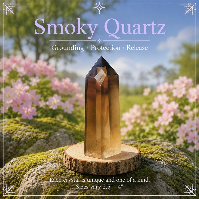 Smoky Quartz crystal point