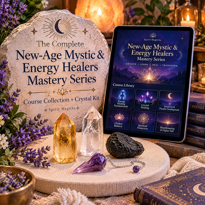 The Complete New-Age Mystic & Energy Healers Mastery Series - Course Collection + Crystal Kit | Spirit Magicka