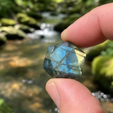 Labradorite Sacred Geometry Faceted Crystal