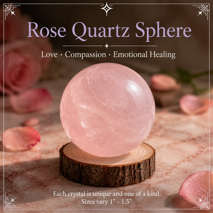 Rose Quartz mini sphere