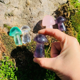 Purple Fluorite Mushroom