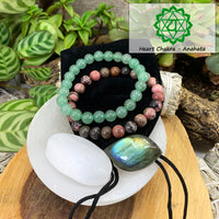 Heart Chakra Mala armbåndssæt🌈