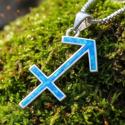 Sagittarius Opal Zodiac Necklace – November 22 to December 21