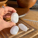 Selenite Ellipse Stones