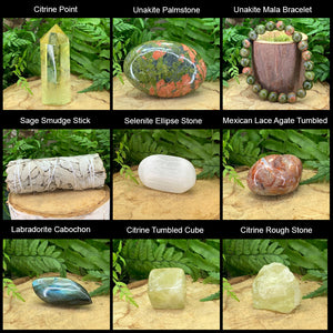 Joyful Citrin + Allies Crystal Box Bundle
