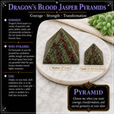 Piramide di diaspro sangue di drago - media