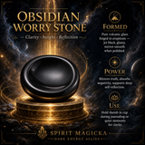 Juego de 22 piedras Dark Energy Protection + bolsa de terciopelo