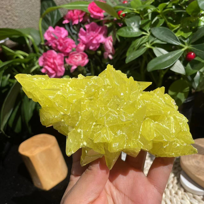 Natural Sulphur Crystal (350grams)  (Item #1025)