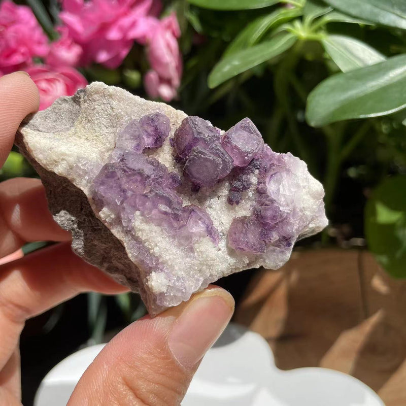 Natural Purple Fluorite Cluster (60grams)  (Item #1029)