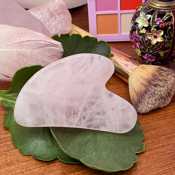 Rose Quartz Gua Sha Facial Massage Tool