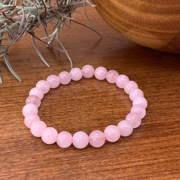 FREE Bracelet! Valentines - Rose Quartz Love Cup & Free Mala Bracelet