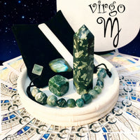 ♍ Jomfru - 23. august - 22. september - Zodiac Crystal Fusion-sæt med pose