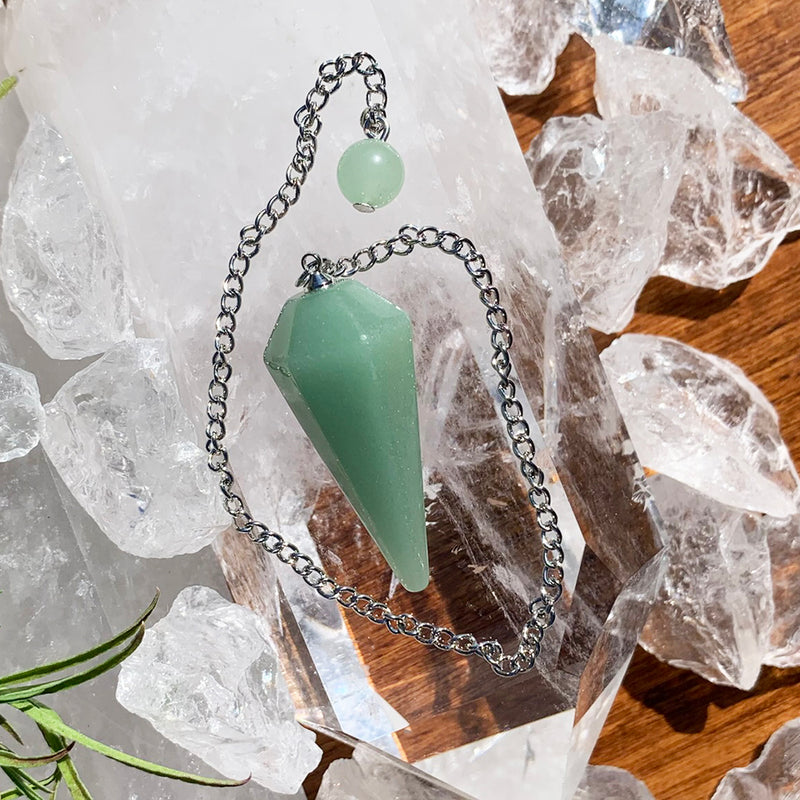 Aventurine Crystal Pendulum