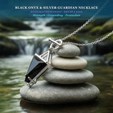 Z ARRON DESIGN Collier avec pendentif en fil de cuivre et pierre de lune Serenity