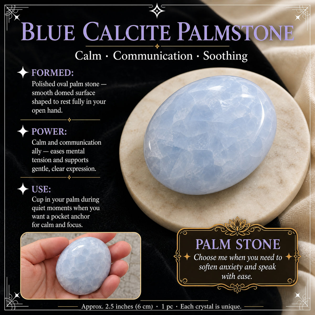 Mavi Kalsit Palmstone