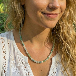 Z ARRON DESIGN Serenity Moonstone kobbertråd vedhæng halskæde