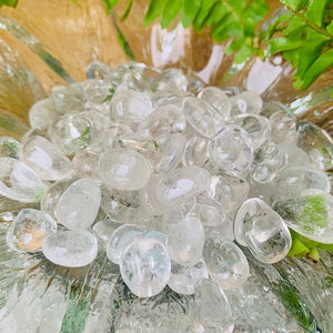 WORKING ON Clear Quartz Pebble Stones - tumbledstone