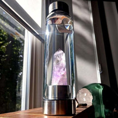 Crystal Gemstone Wand Water Bottle