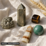 Money Magnet Mindset kit with the Pyrite Generator centerpiece