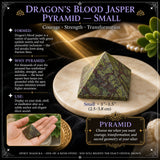 Piramide di diaspro sangue di drago - media