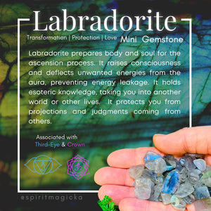 Flash Labradorite Mini Gemstones (50 Gram / 1.7oz. Lot)