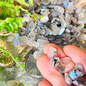 WORKING ON Labradorite Pebble Stones - tumbledstone