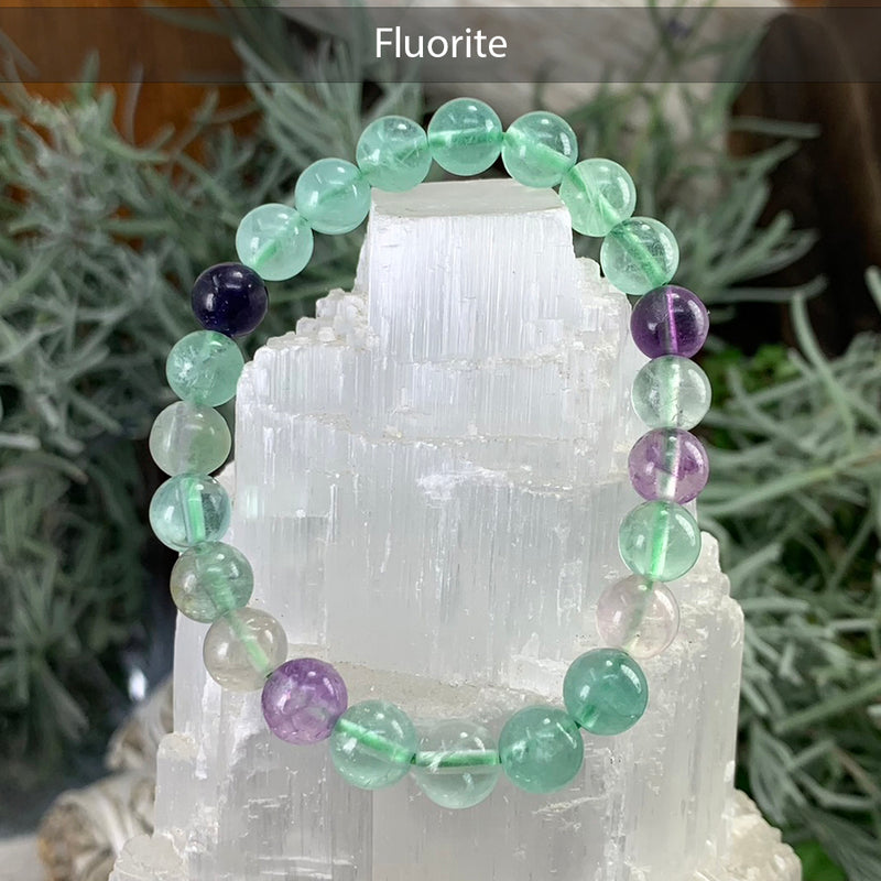 Conjunto de pulseira Mala de cristal Clarity & Calm com 3 peças