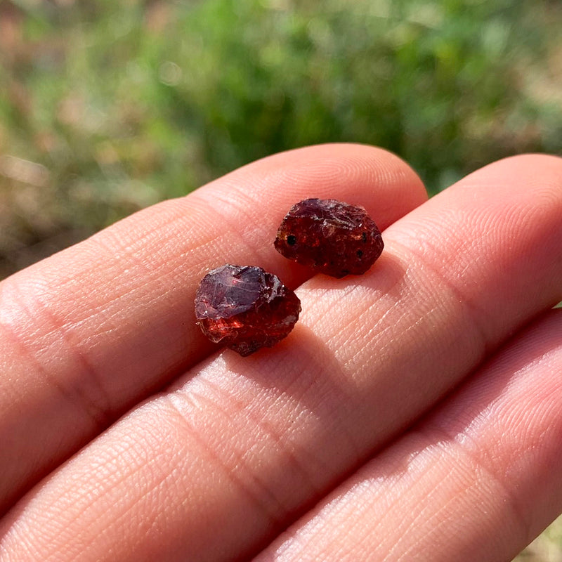 Bracciale Mala africano in pietra di sangue con custodia in velluto