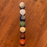 7-Chakra Engraved Crystal Stone Set