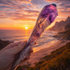 Σκούρο θραύσμα κρυστάλλου αμέθυστου (μεγάλο)