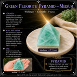Piramide di fluorite verde - media