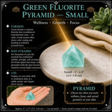 Piramide di fluorite verde - media