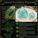 Piramide di fluorite verde - media
