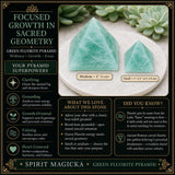 Piramide di fluorite verde - media