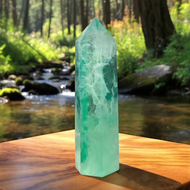 Sacred Fluorite & Amethyst Energy Set