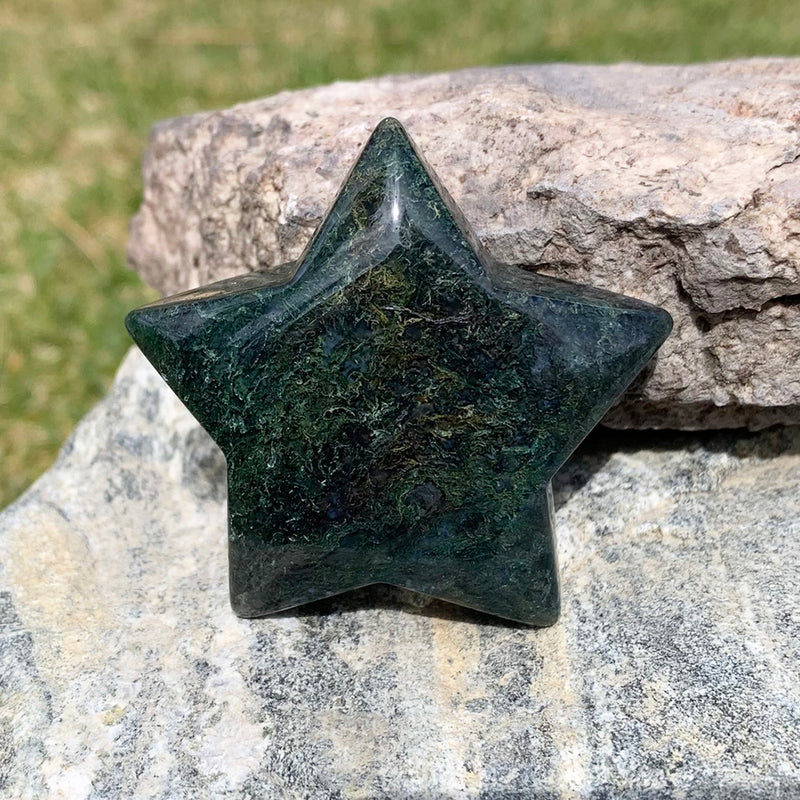 Moss Agate Star