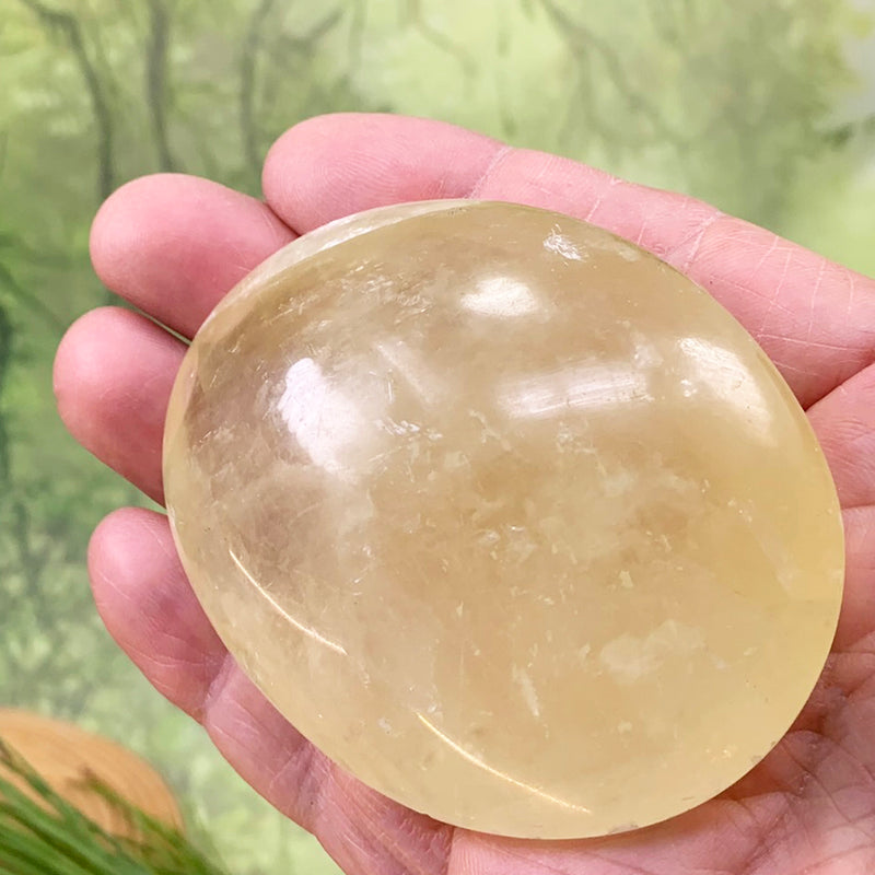 Honey Calcite Palmstone