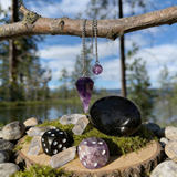Z ARRON DESIGN Serenity Moonstone kobbertråd vedhæng halskæde
