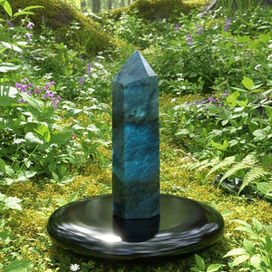 Z ARRON DESIGN Serenity Moonstone kobbertråd vedhæng halskæde