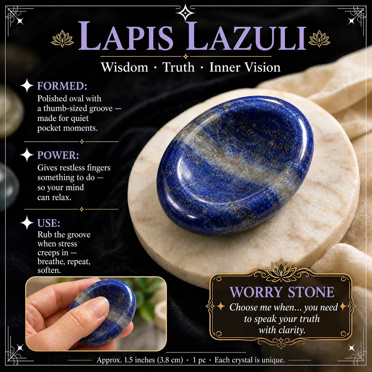 Lapis Lazuli Endişe Taşı