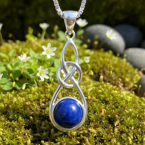 Z ARRON DESIGN Serenity Moonstone kobbertråd vedhæng halskæde