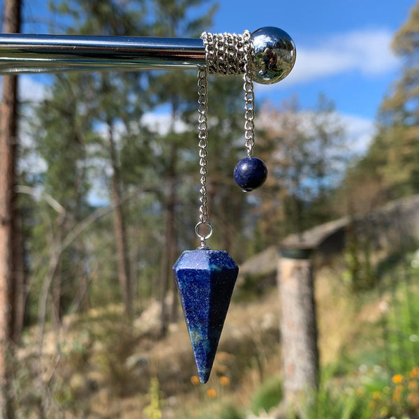 Lapis Lazuli Crystal Pendulum