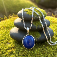 Z ARRON DESIGN Serenity Moonstone kobbertråd vedhæng halskæde