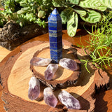 8-teiliges Set aus Lapislazuli und Amethyst