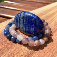 Lapis Lazuli & Aventurine Mala Bracelet & Palmstone