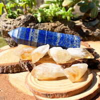 8-Piece Lapis Lazuli + Citrine Shards Set