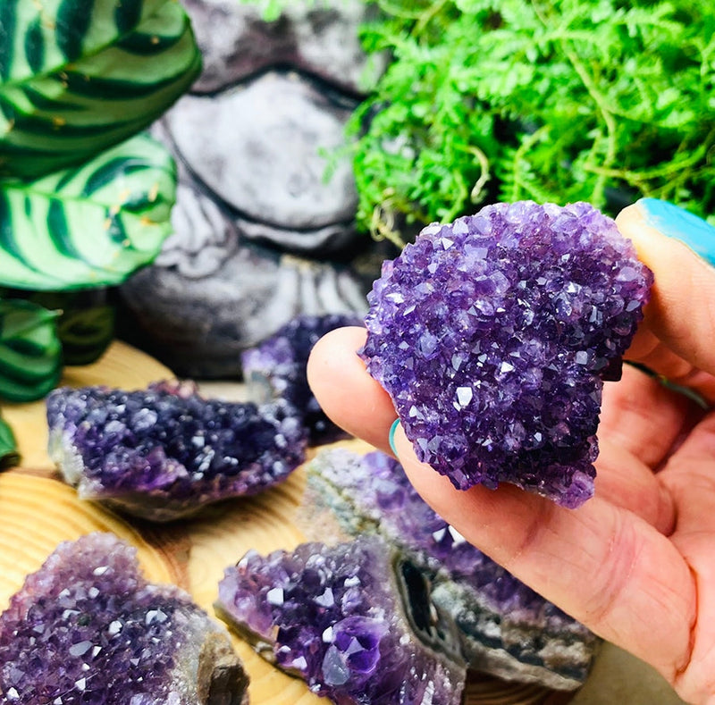 Never Too Much Amethyst Water Bottle & Crystal Bundle